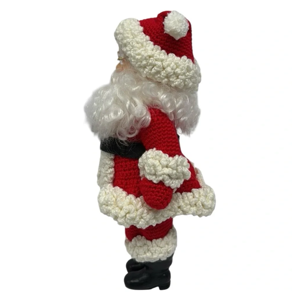 Vintage 1990 Billie Pepper Christmas SANTA CLAUS with Crochet Clothes Suit 14”